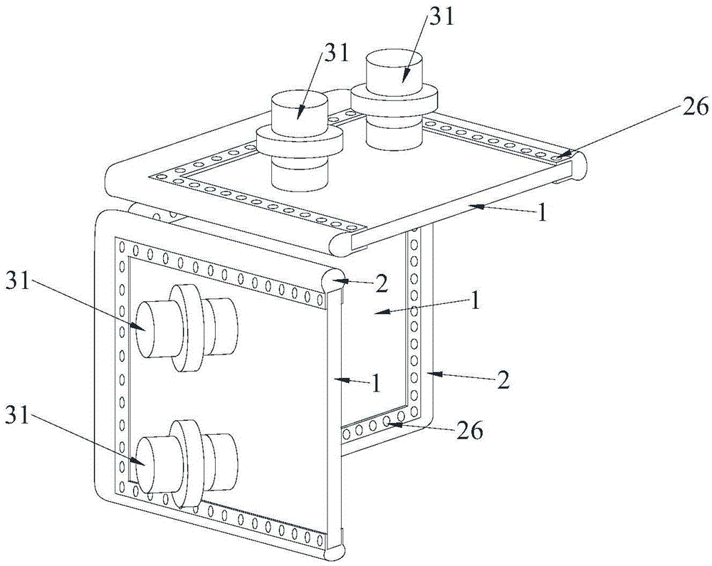 Coal bed mining floor grouting infiltration-reducing simulation testing system