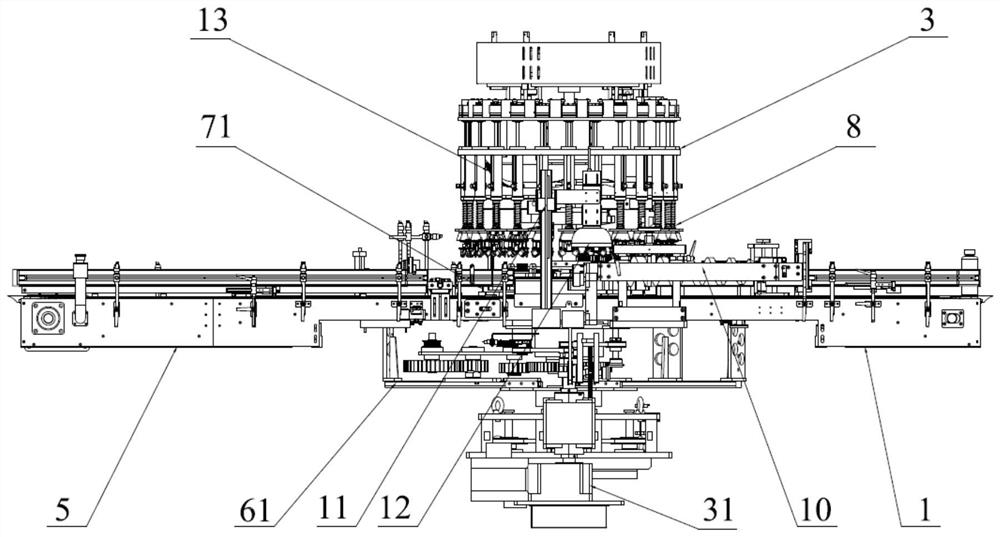 A vertical round bottle detection device