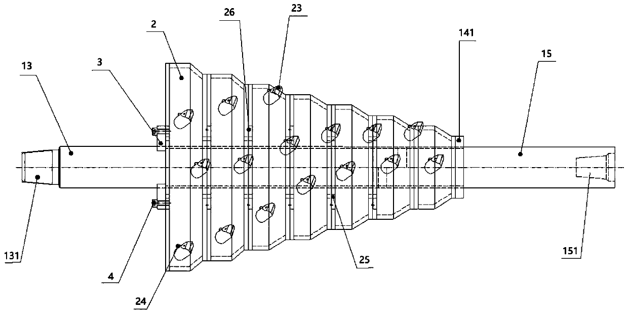 Novel geological stacked hole reamer