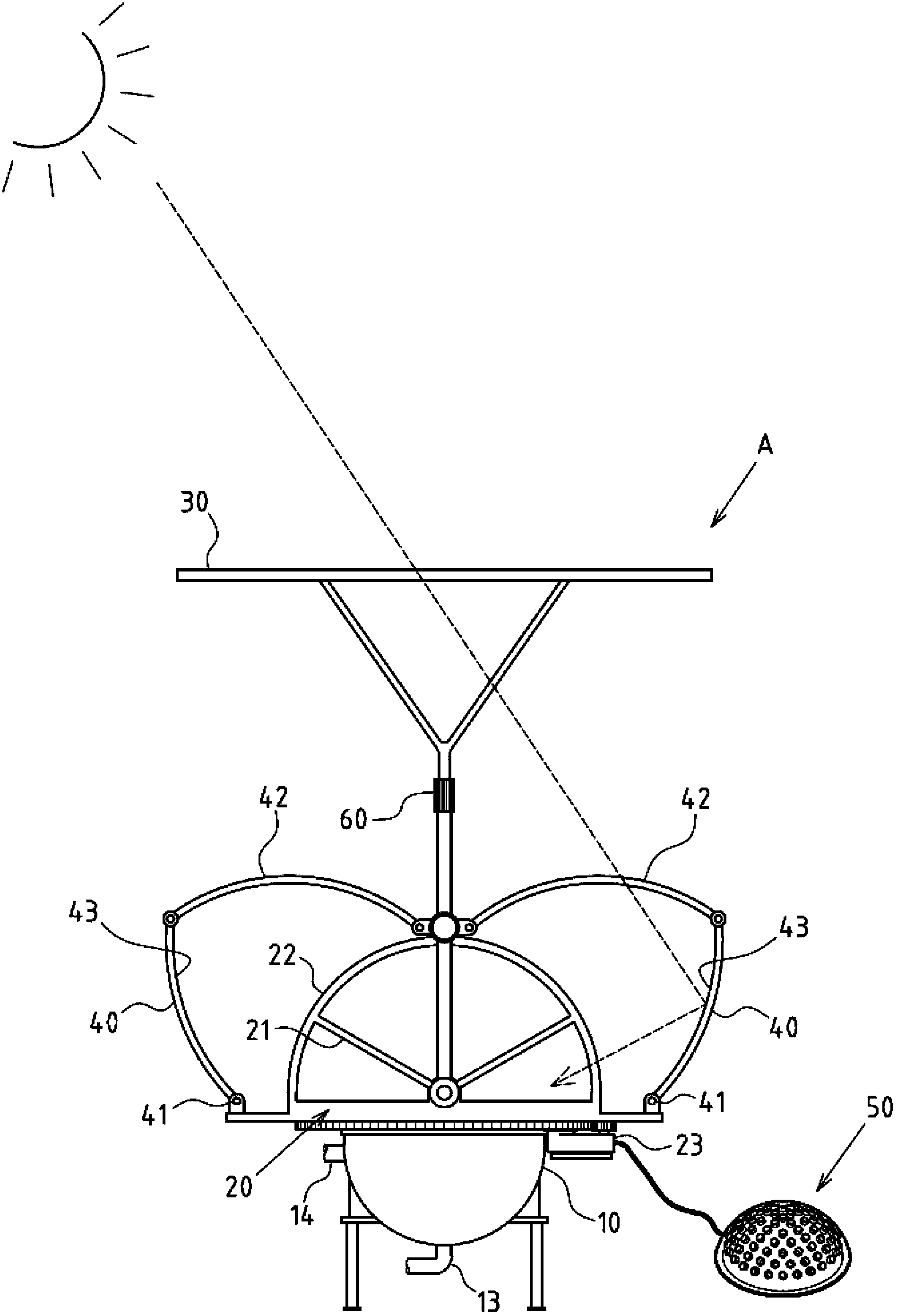 Solar photo-thermal device