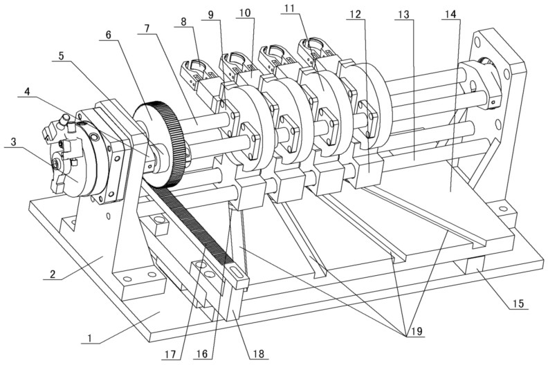 Full-automatic slide pitch-changing manipulator of bottle blowing machine