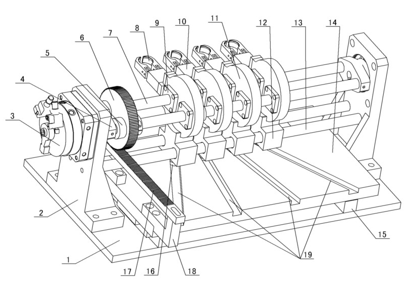 Full-automatic slide pitch-changing manipulator of bottle blowing machine