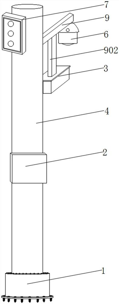 Automatic monitoring device for waterlogging prevention hydrological information