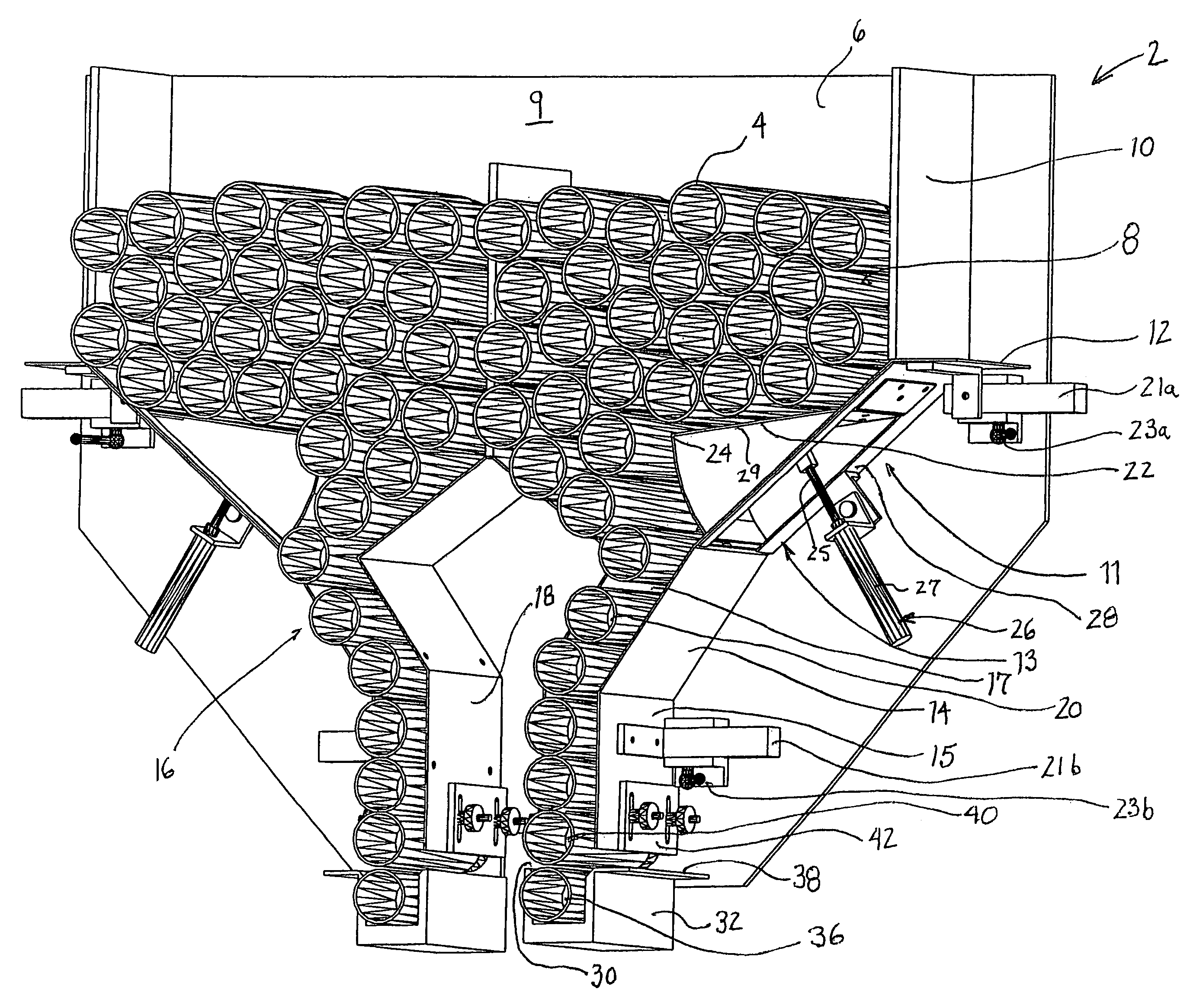 Tube dispensing magazine device and method