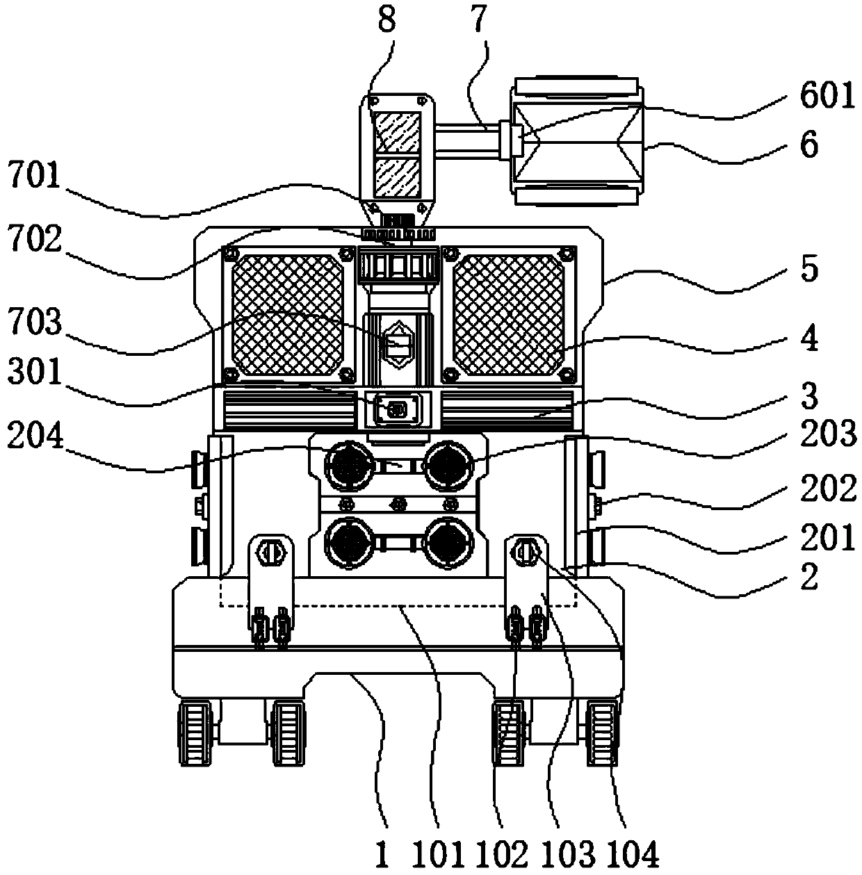 Environment-friendly monitoring device capable of realizing condensation and detecting dust content