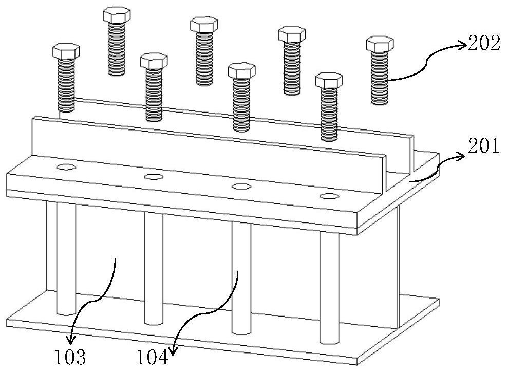 Reinforced concrete shear wall with profile steel connecting pieces and soft steel supports and construction method