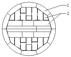 Tank of benzene hydrogenation engineering and manufacturing and mounting method thereof