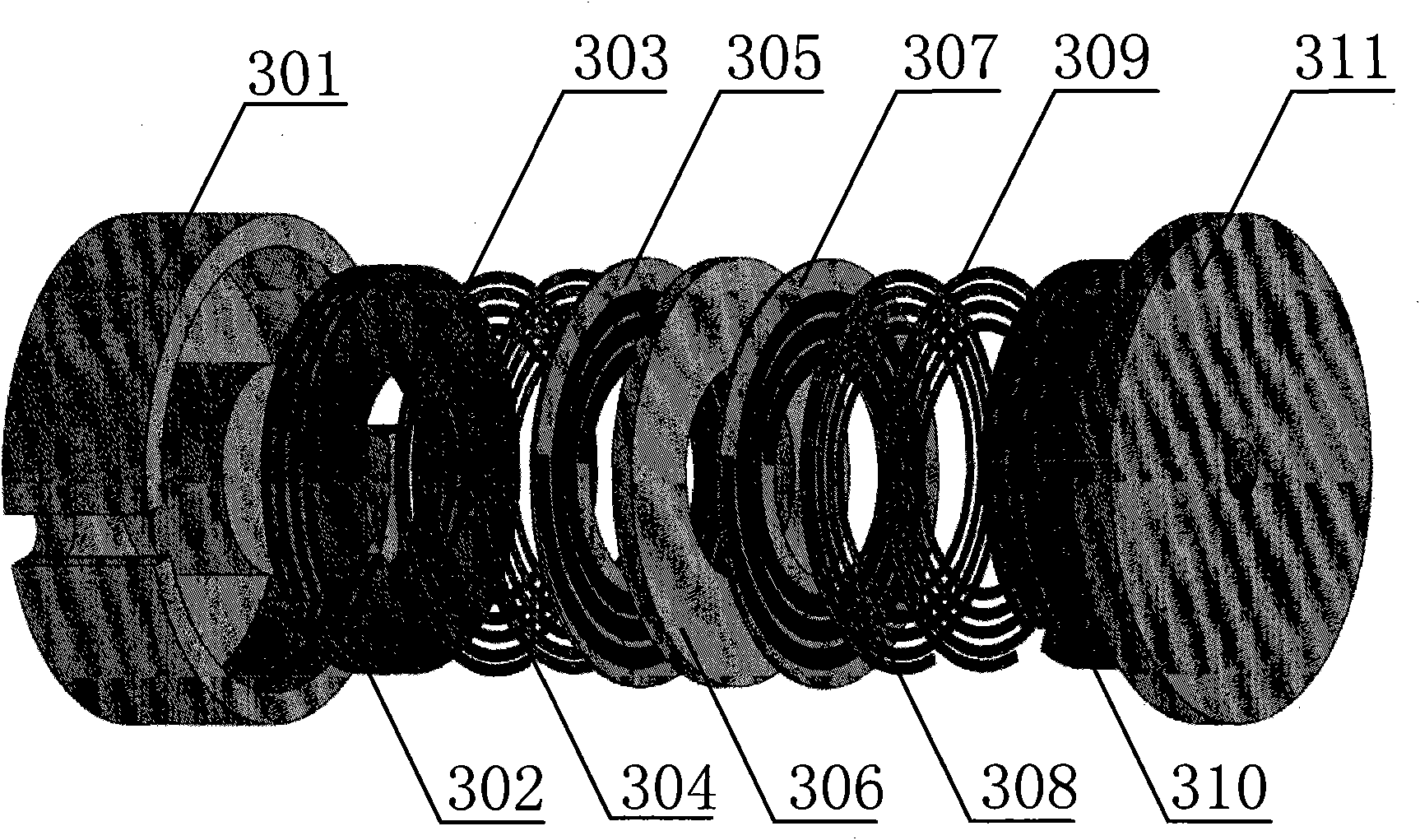 EMI filter module based on magnetic integration