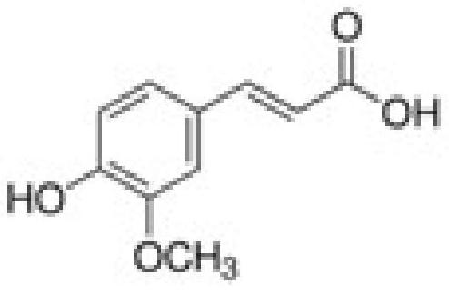 A method for preparing natural ferulic acid from soapstock containing oryzanol