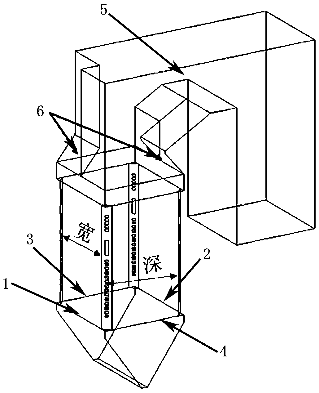 Asymmetric furnace arch structure capable of reducing boiler flue gas temperature difference