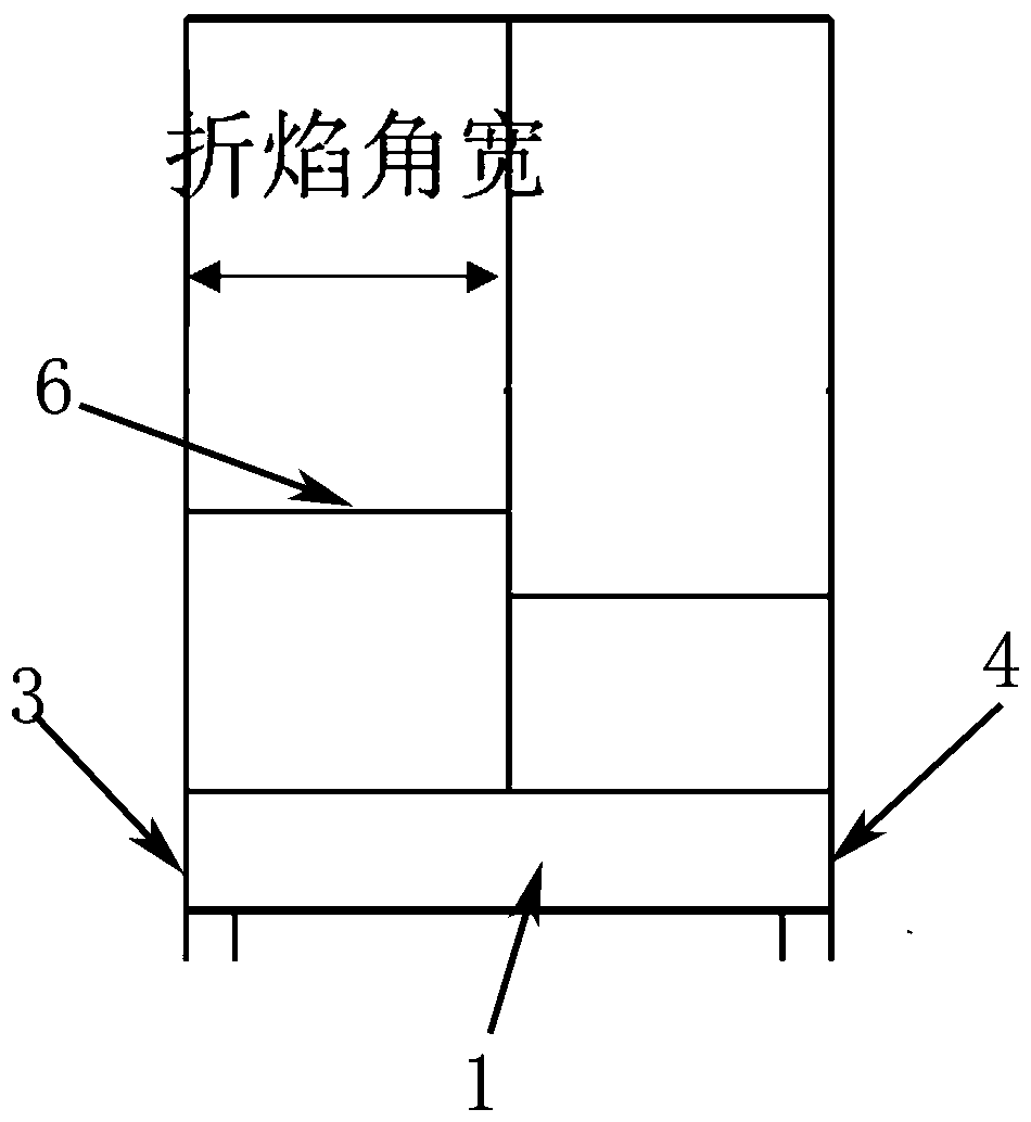 Asymmetric furnace arch structure capable of reducing boiler flue gas temperature difference