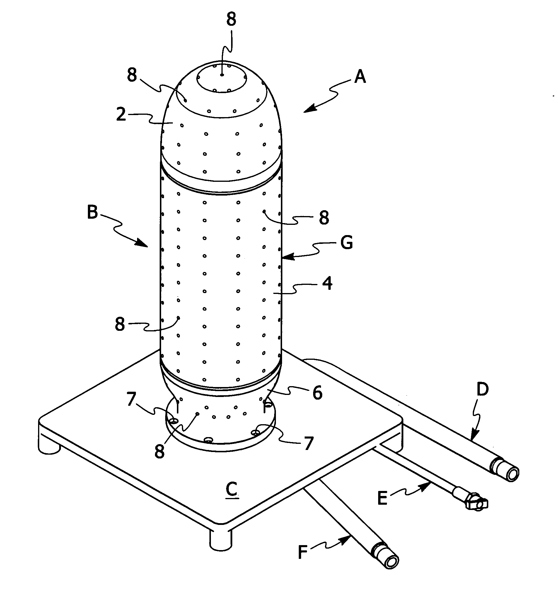 Test head assembly for use in testing protective masks