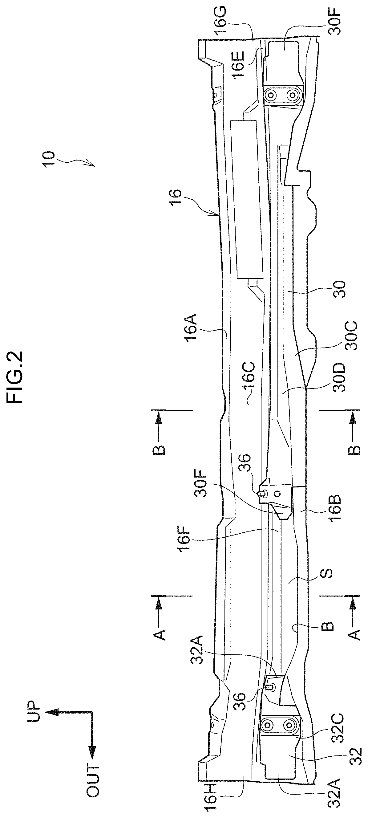 Vehicle front portion structure