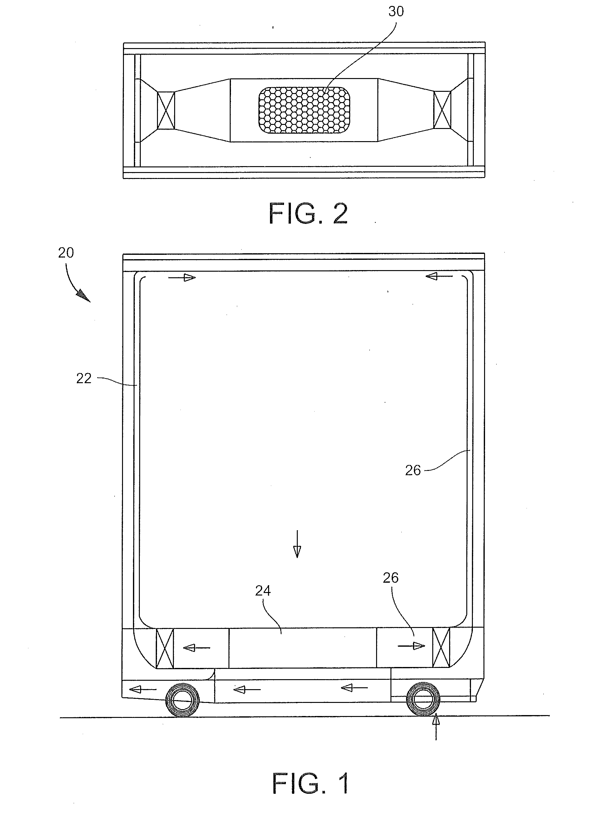 Mobile galley cart with heating, cooling and braking functionality