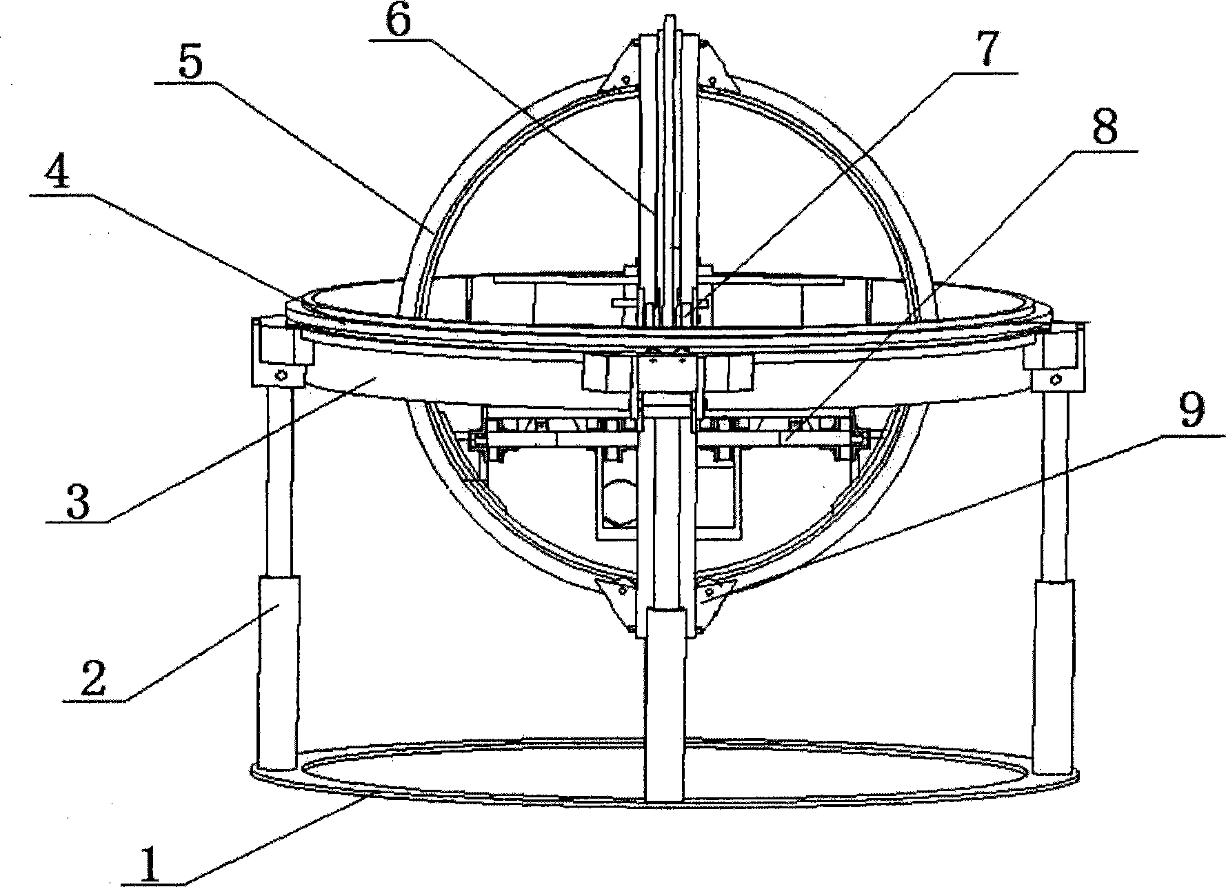 Three-dimensional simulation motion device