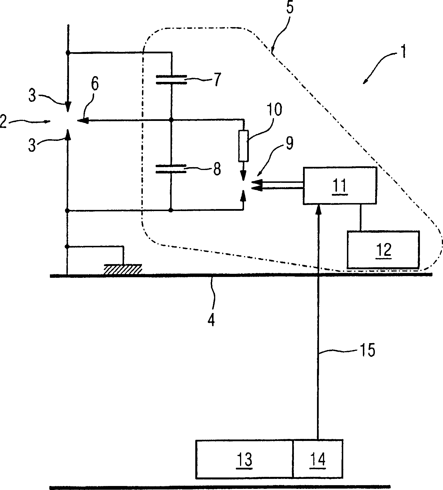 Optically ignited spark gap