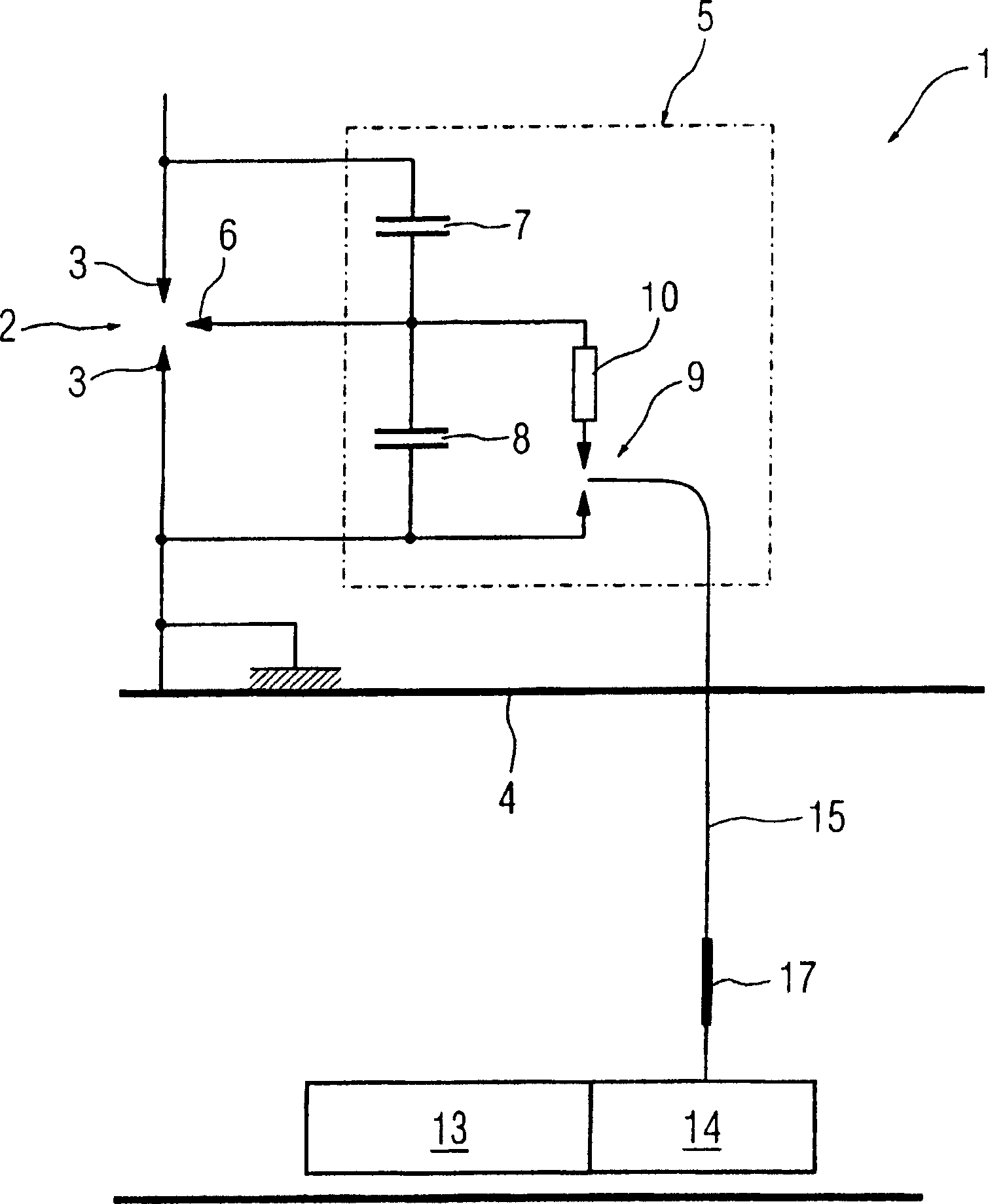 Optically ignited spark gap