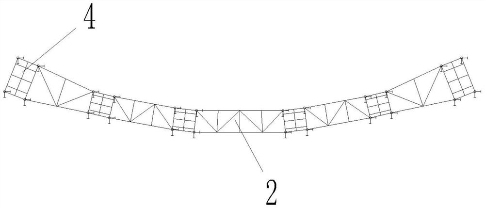 Combined support system for installation of large special-shaped components and method of use