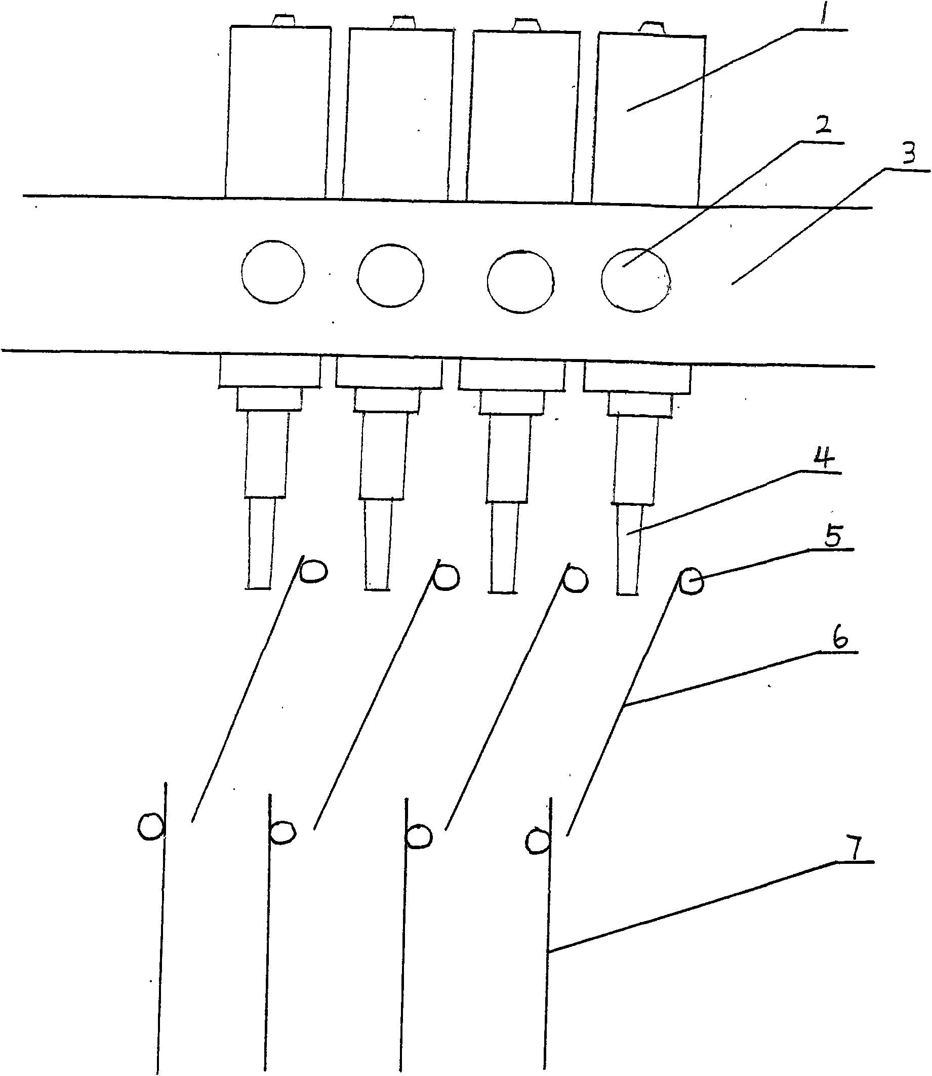 Tube-type drawing devillicating method