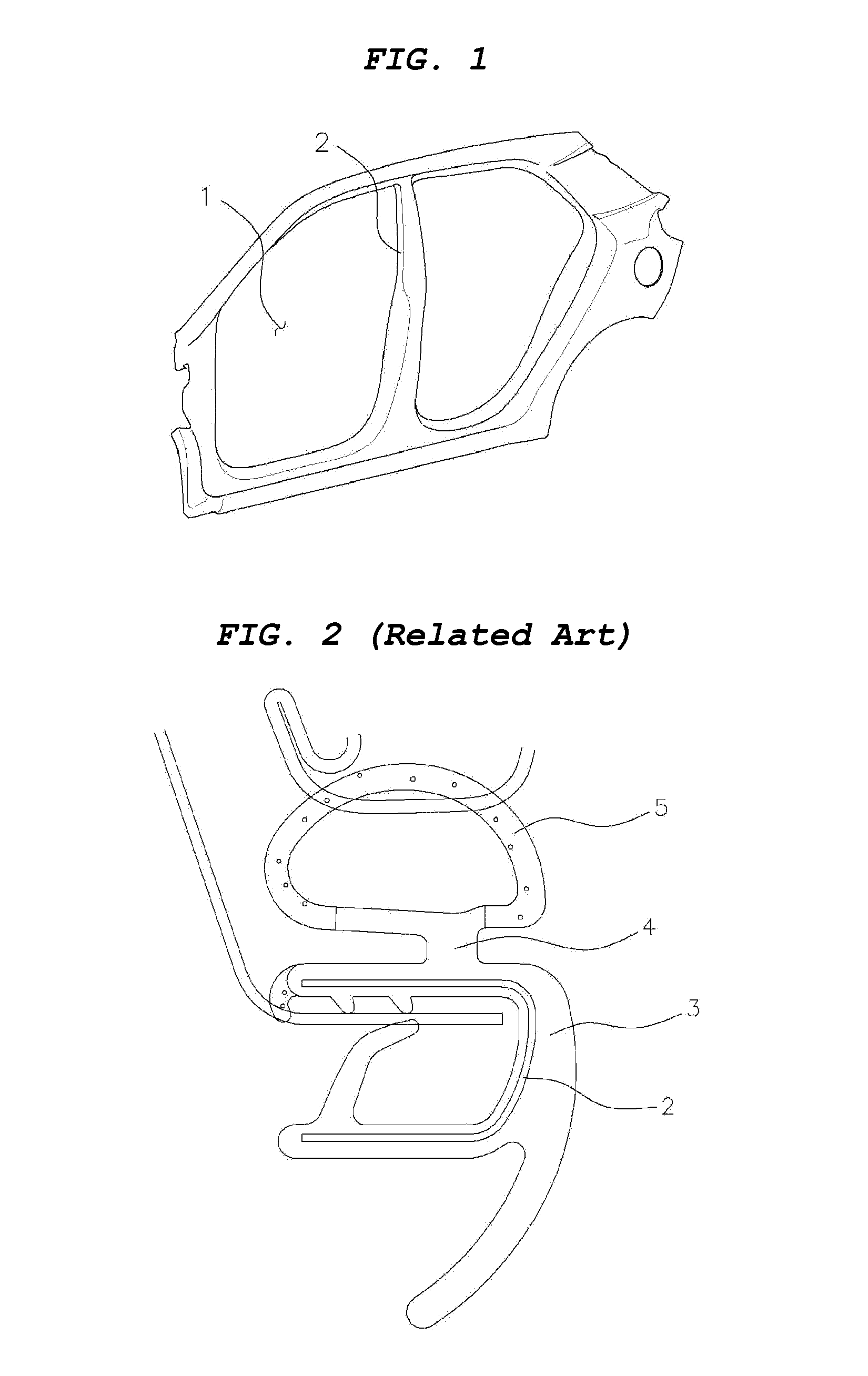 Structure of body side weather strip