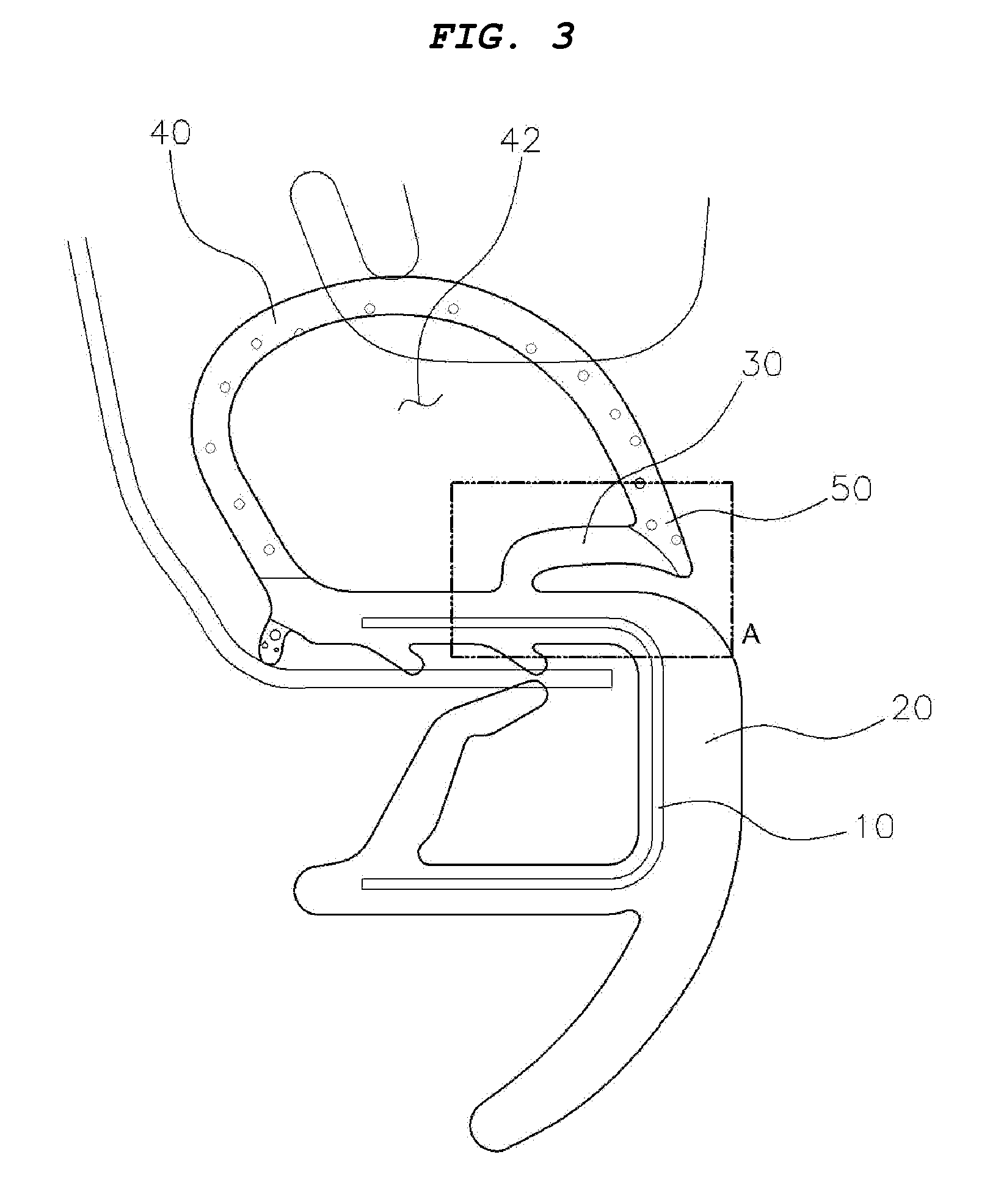 Structure of body side weather strip