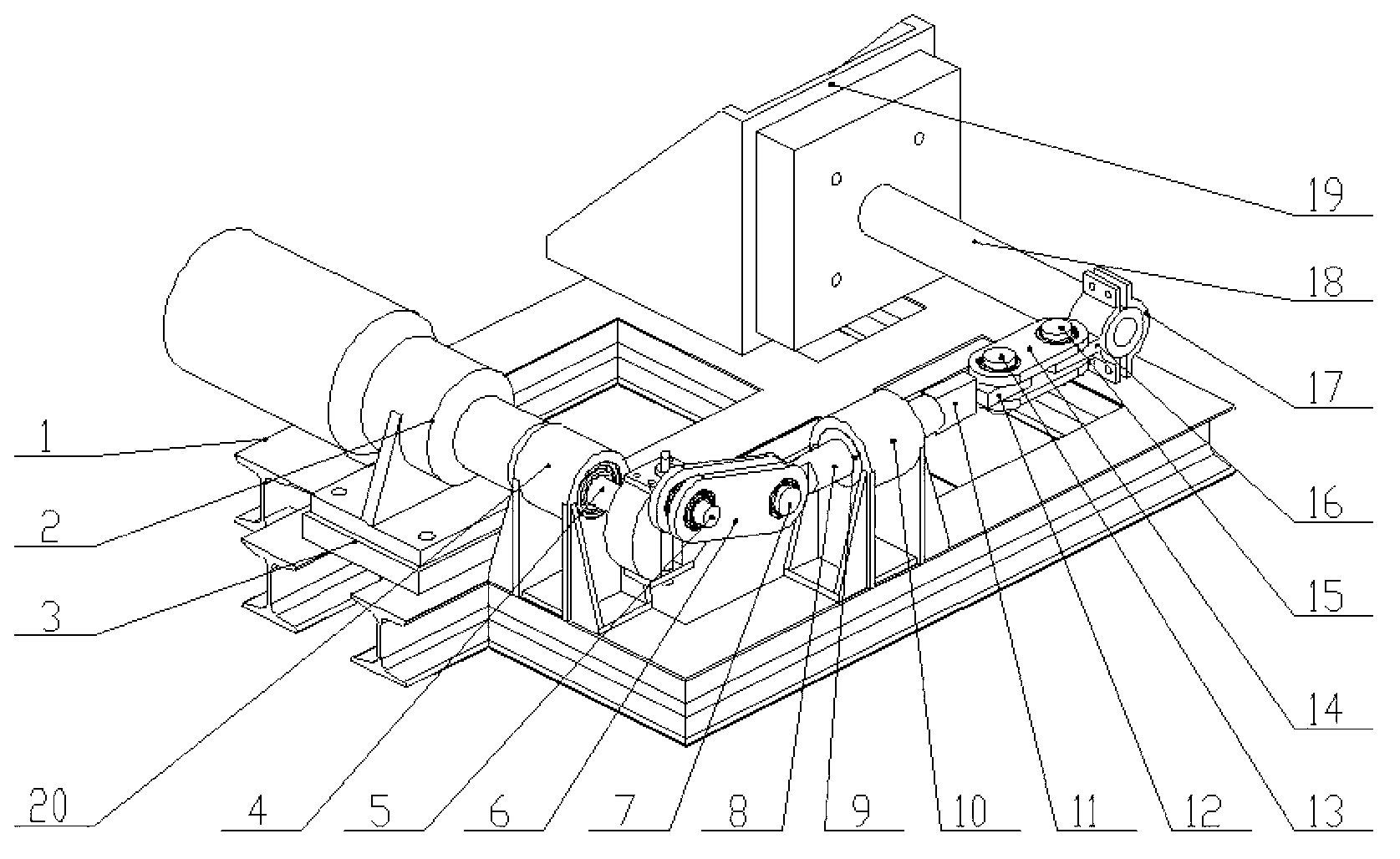 Fatigue testing machine for lifetime measurement of cantilever parts