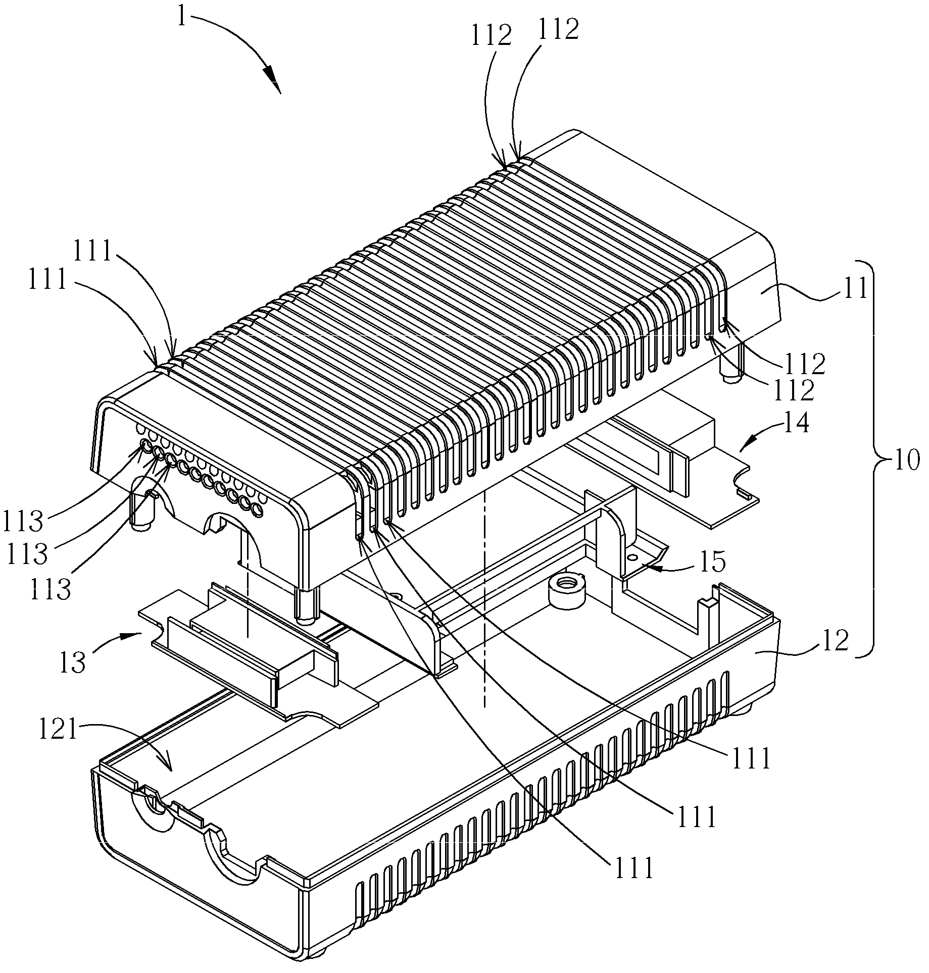 Waterproof and heat-dissipating module mounted for an electronic device