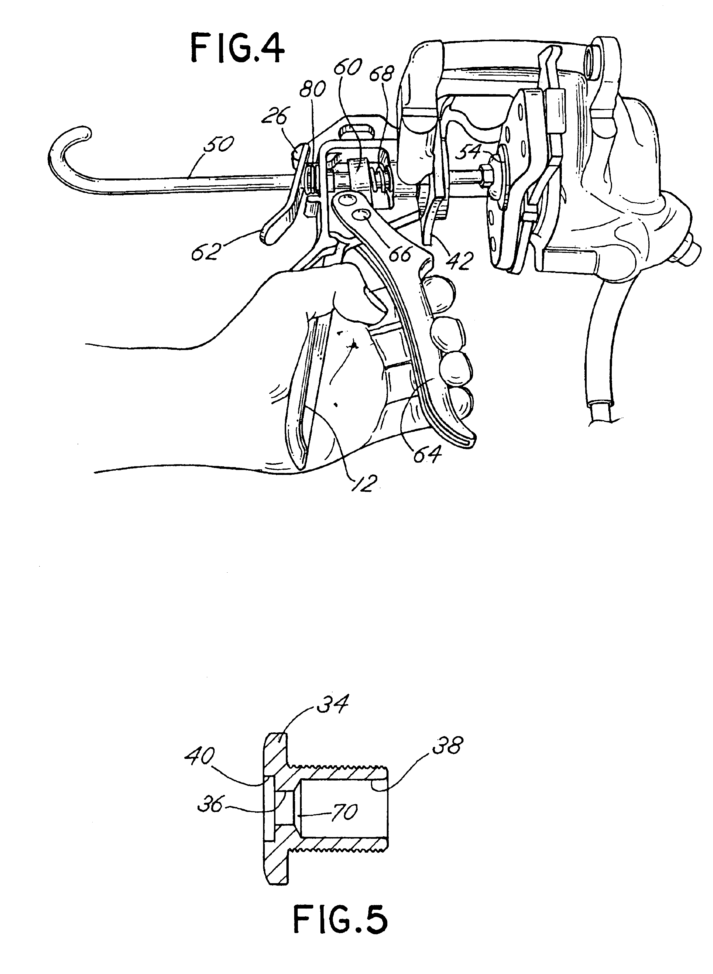 Disc brake pad spreading tool