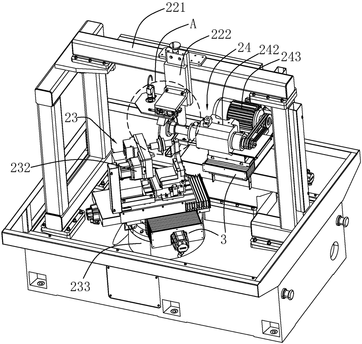 Digital detection system based on diamond roller dressing grinding machine