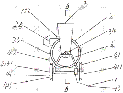 An electromechanical tennis ball machine