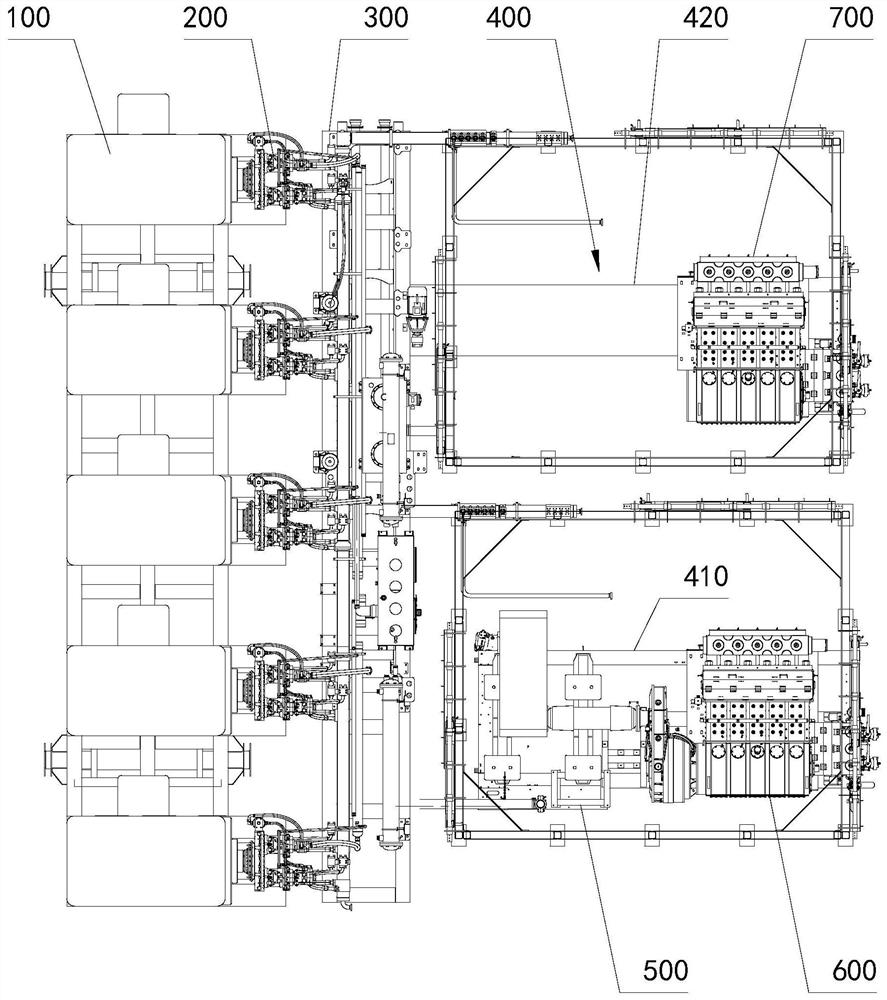 Fracturing test system as well as test bed and electrically driven fracturing equipment thereof