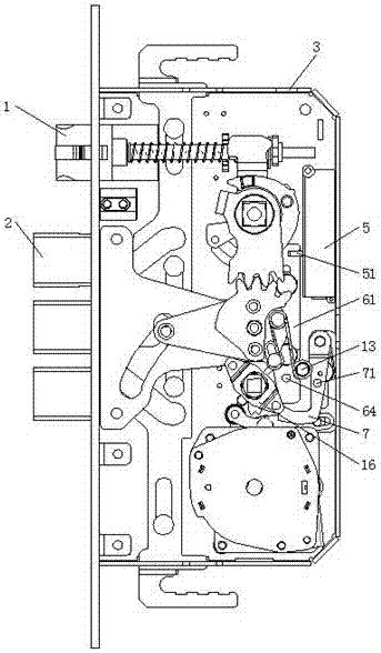 Electromechanical double-control coded lock without key