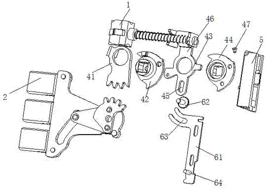 Electromechanical double-control coded lock without key