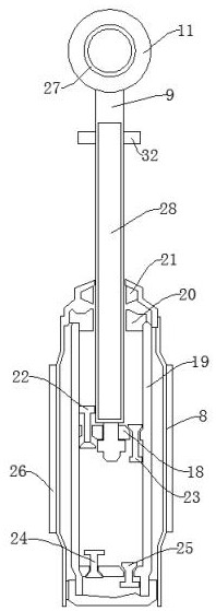 A noise-reducing automobile shock absorber