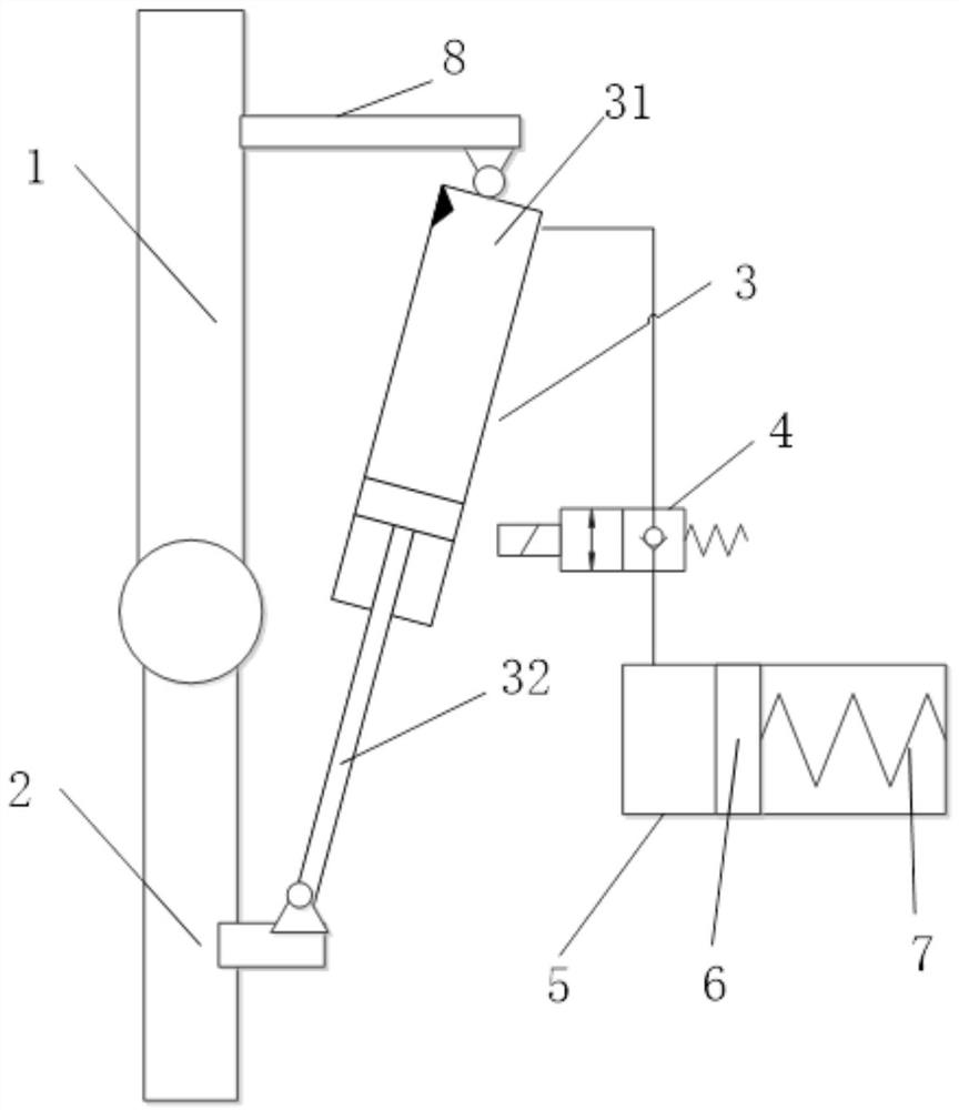 A knee joint hydraulic passive assist device