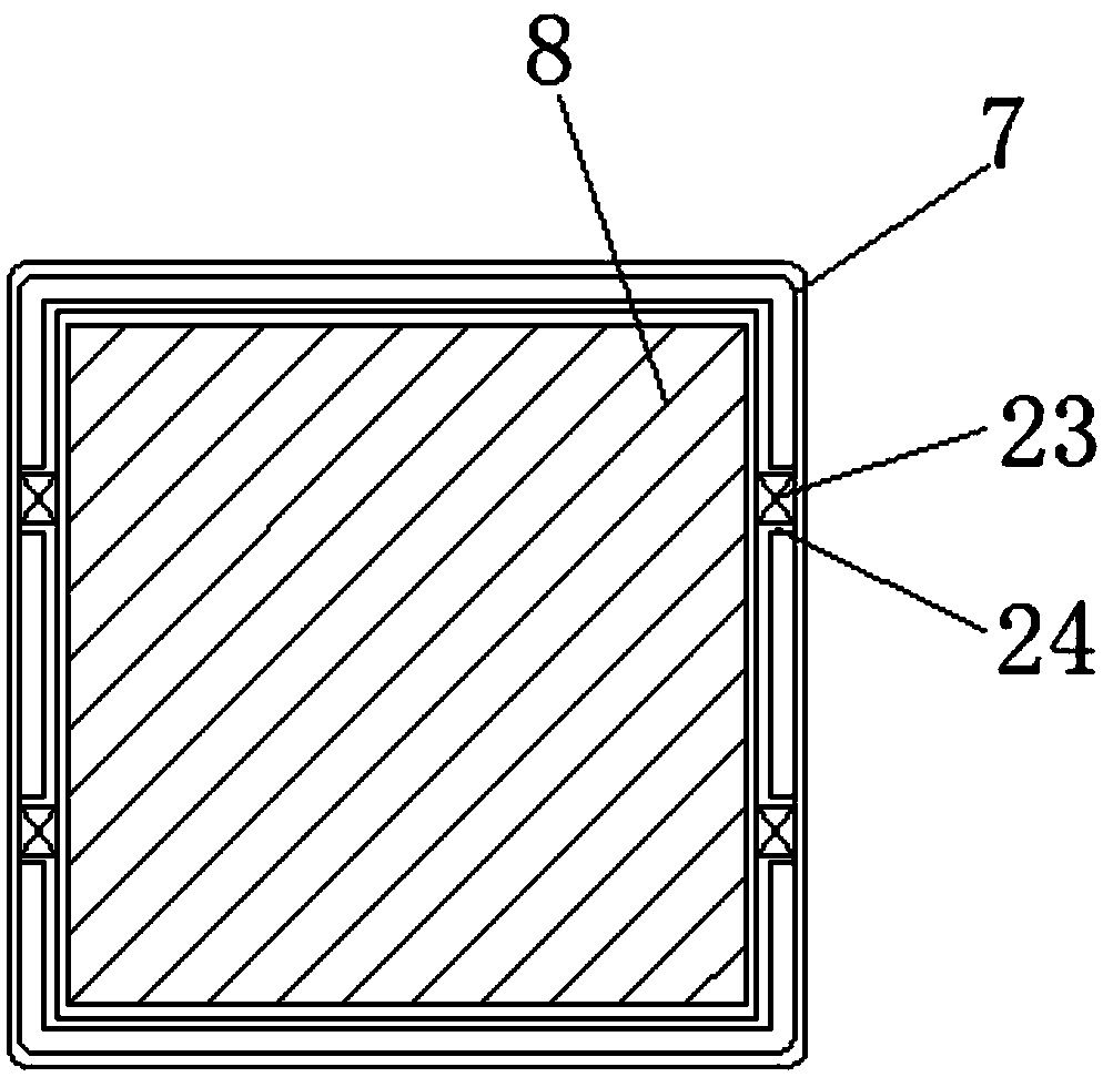 Odorless buried wastewater discharge device for battery automatic production