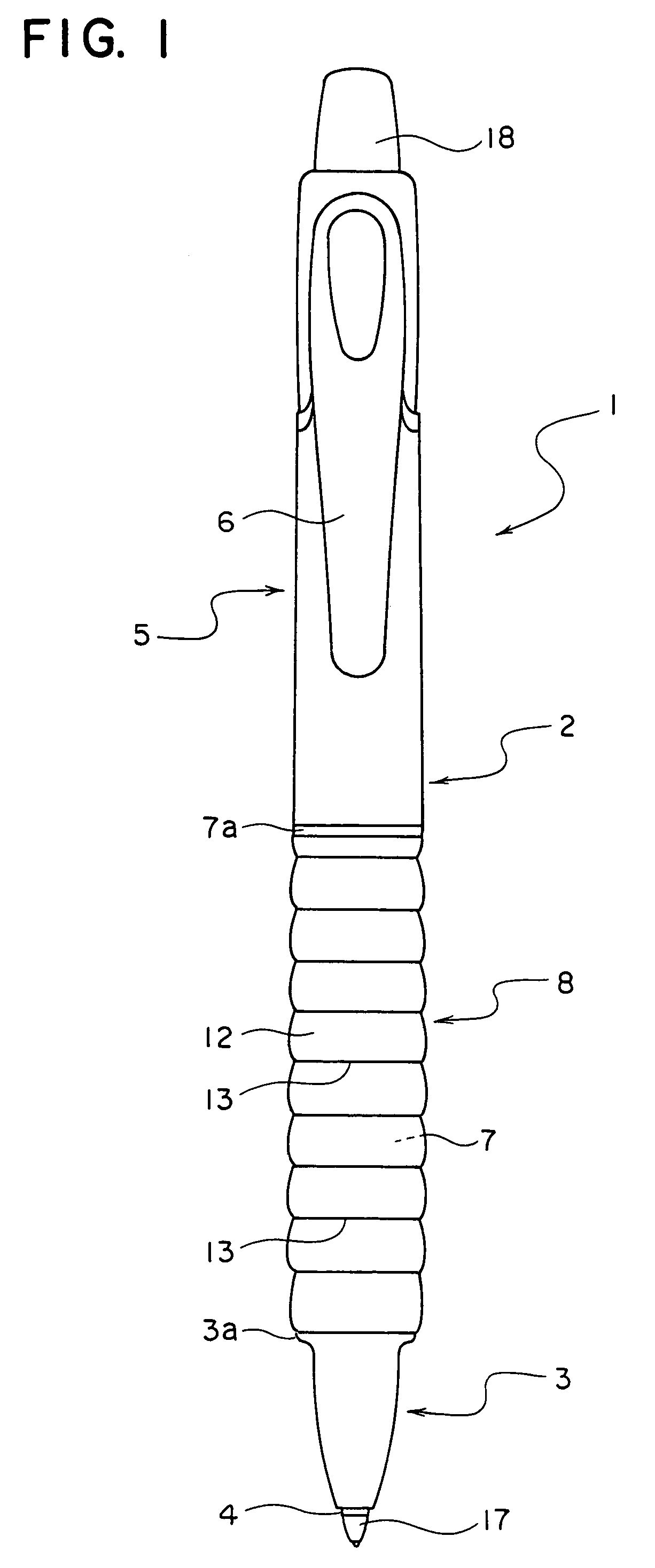 Grip of writing material