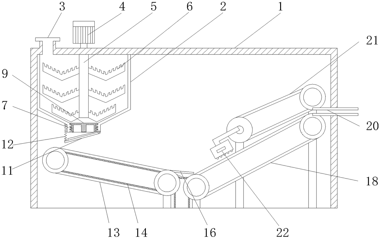 Dyeing sludge drying treatment device