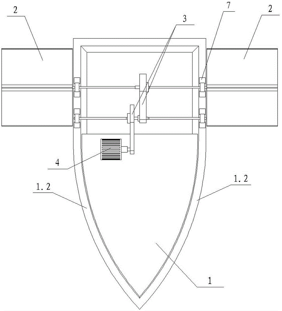 Floating body type dual-impeller tidal current energy power generating device