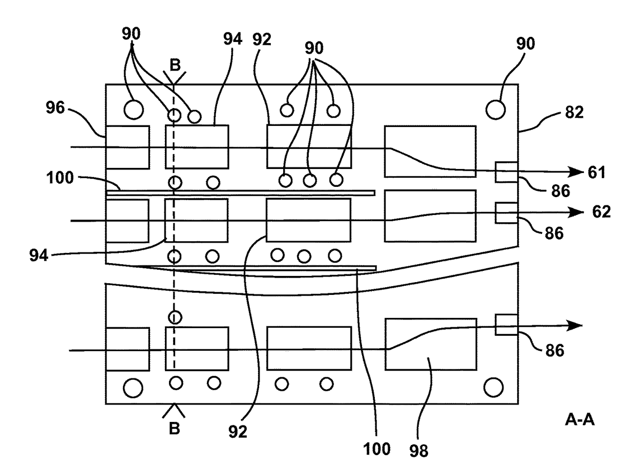 Multi-slice two-dimensional phased array assembly