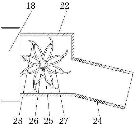 Building concrete mixing device with efficient discharge performance