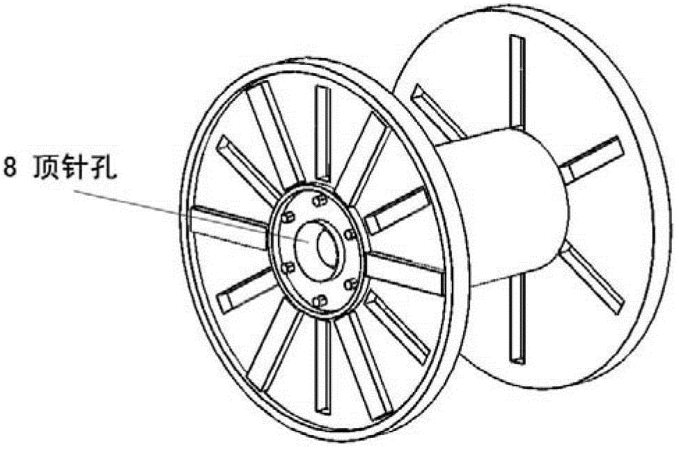 Winding device and method of tire bead wire drawing machine