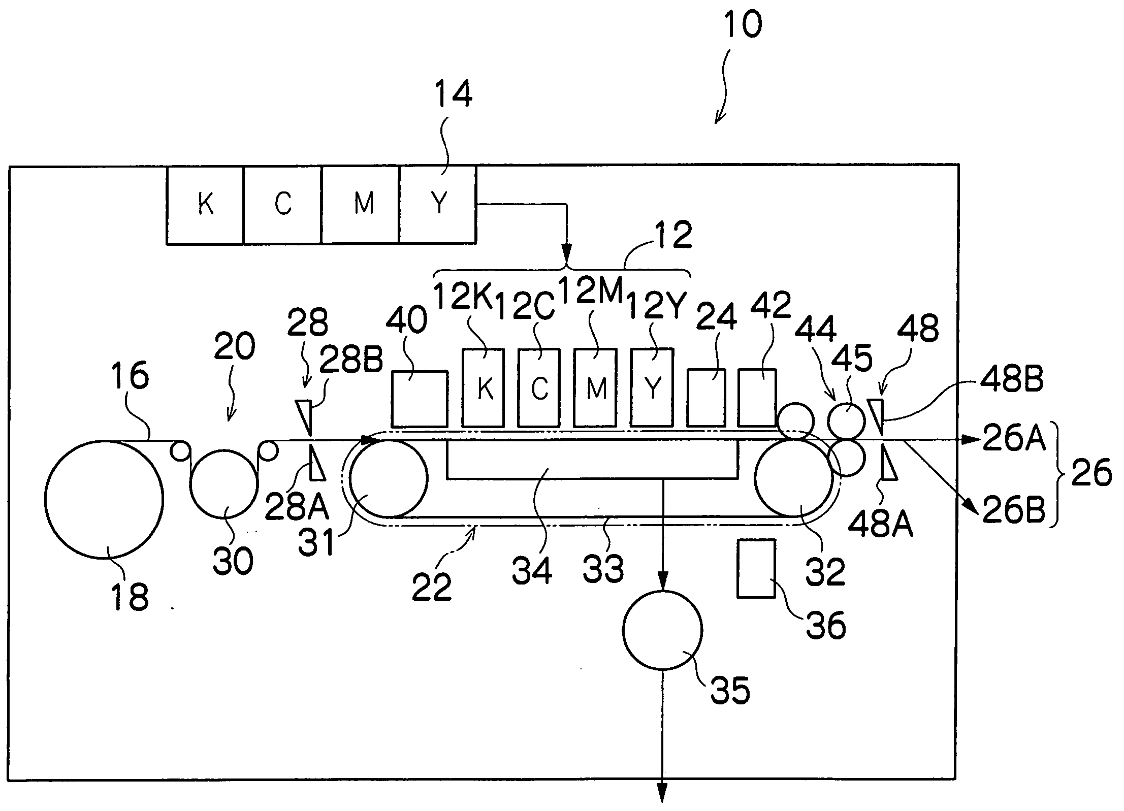 Image recording apparatus and method for determining defective image-recording elements