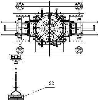 A high-pressure casting device for aluminum products and its casting method