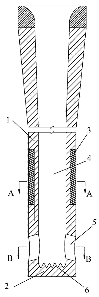 Submersed nozzle for high-casting-speed continuous casting crystallizer