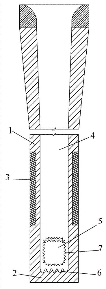 Submersed nozzle for high-casting-speed continuous casting crystallizer