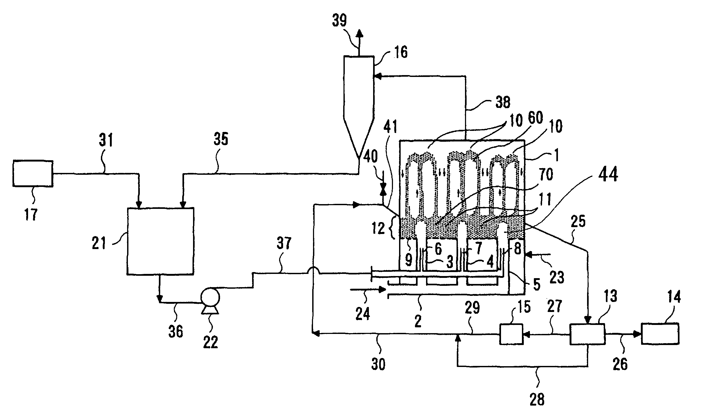 Method of granulation with a fluidized bed granulator