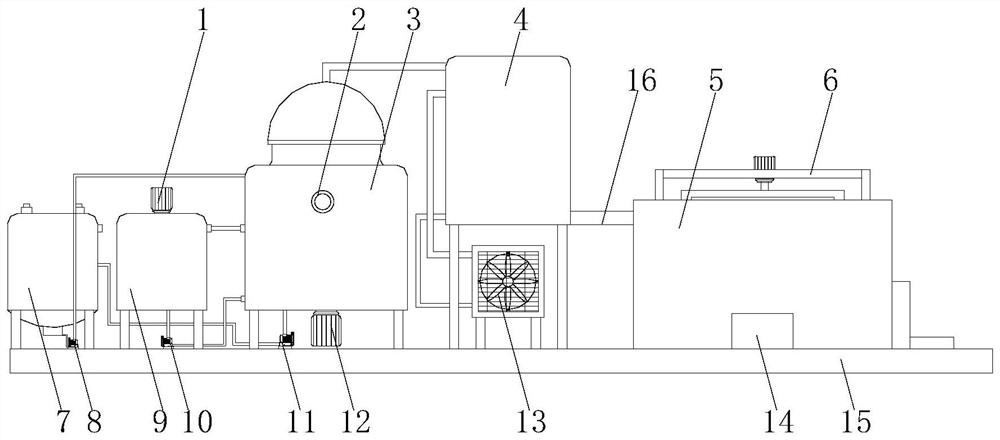 A nickel-containing wastewater reduction system