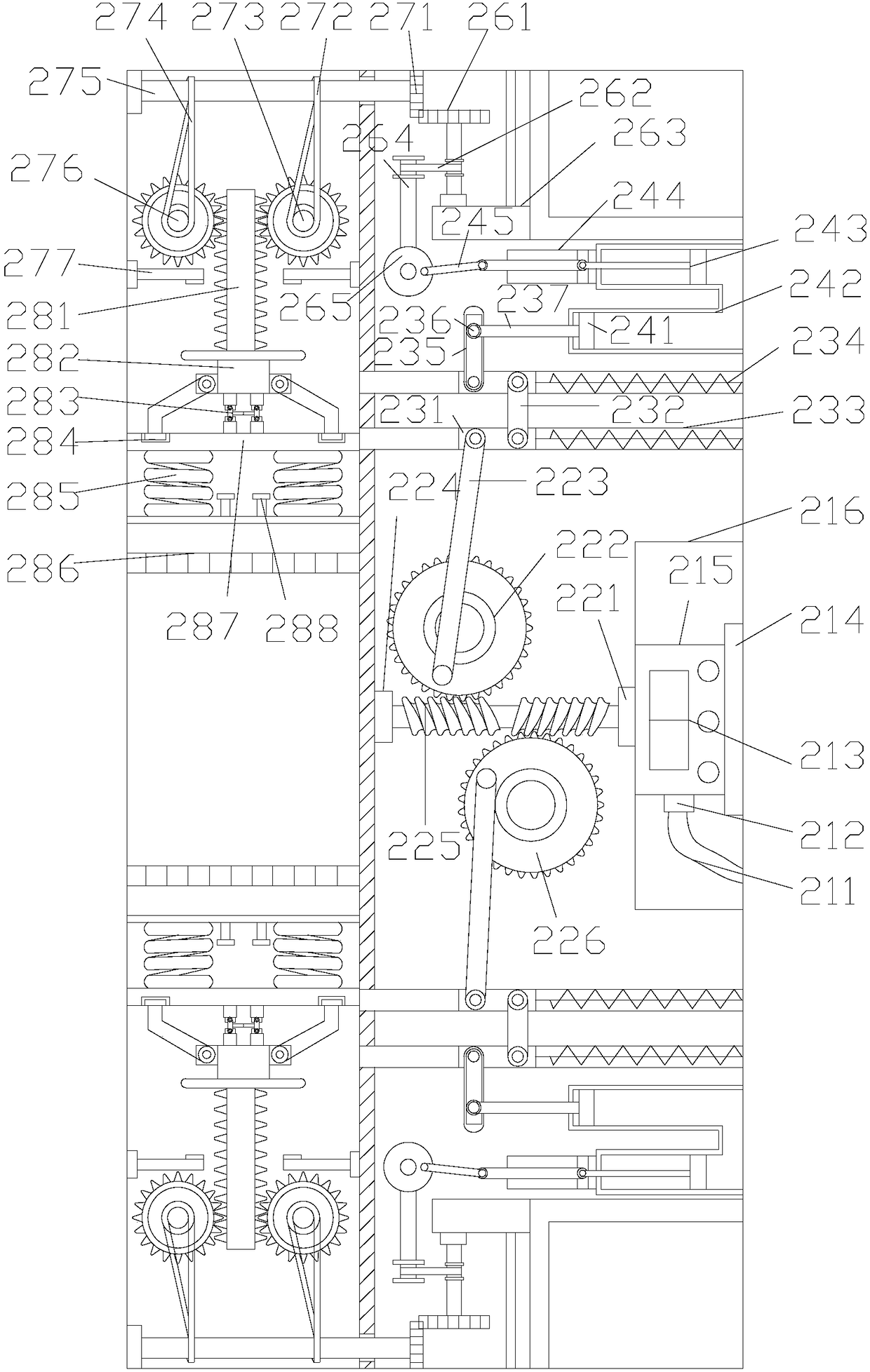 Position transfer device on petroleum pipeline production line