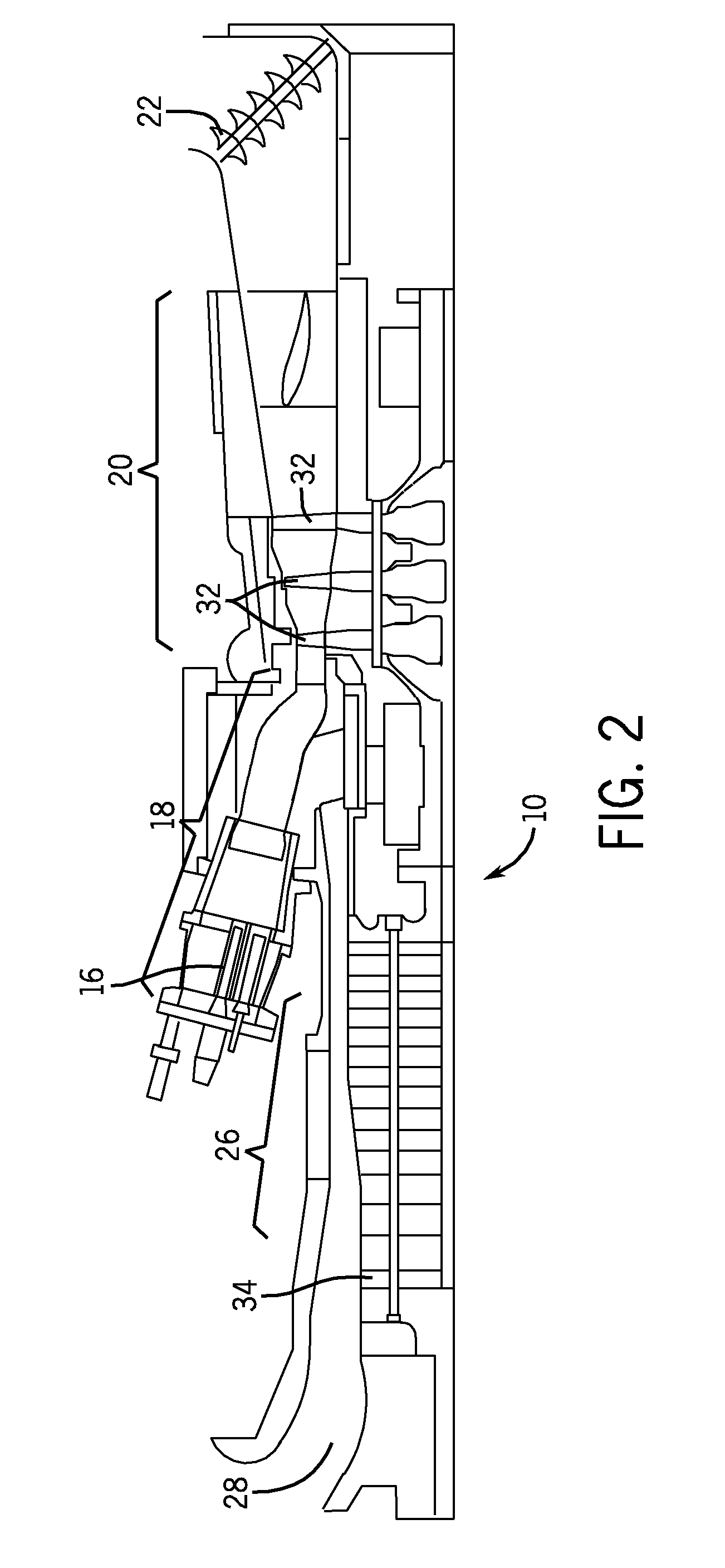 Gas turbine system having premixed injector vanes